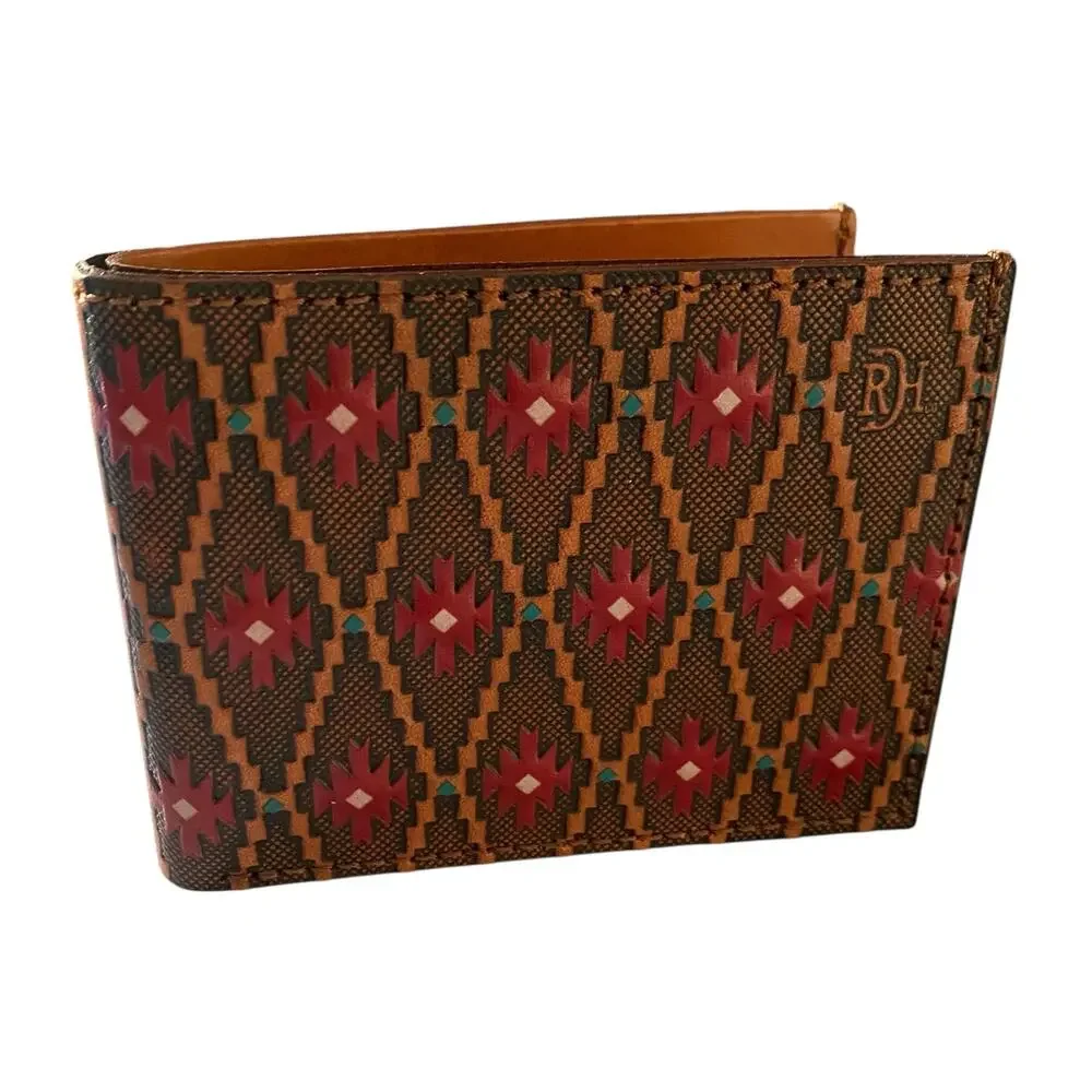 NWT Red Dirt Hat Bifold Leather Wallet Geometric Southwest Rodeo 23111881W16